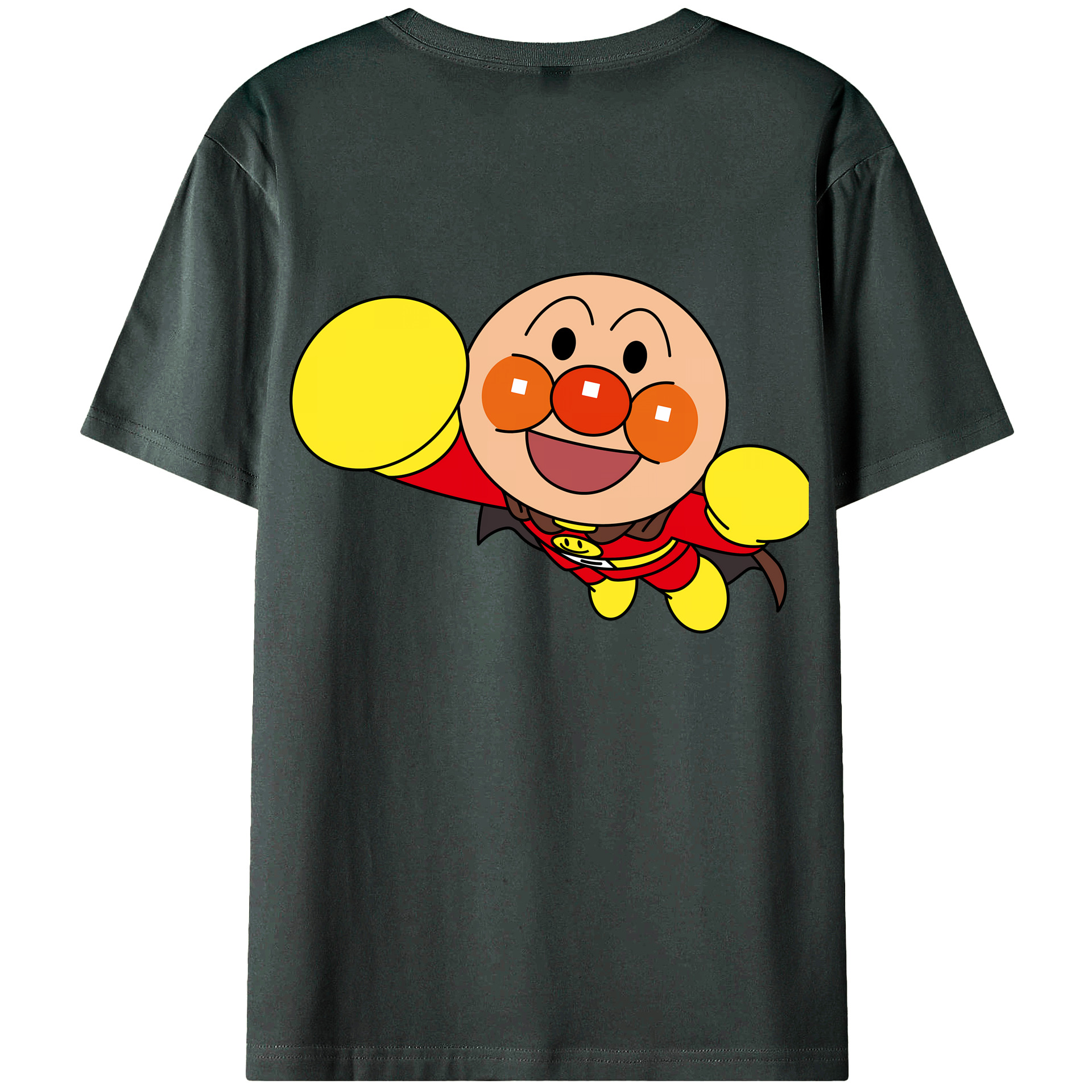 （画像用） アンパンマン Anpanman 綿100％ メンズ半袖Tシャツ（バックプリント） 通気性